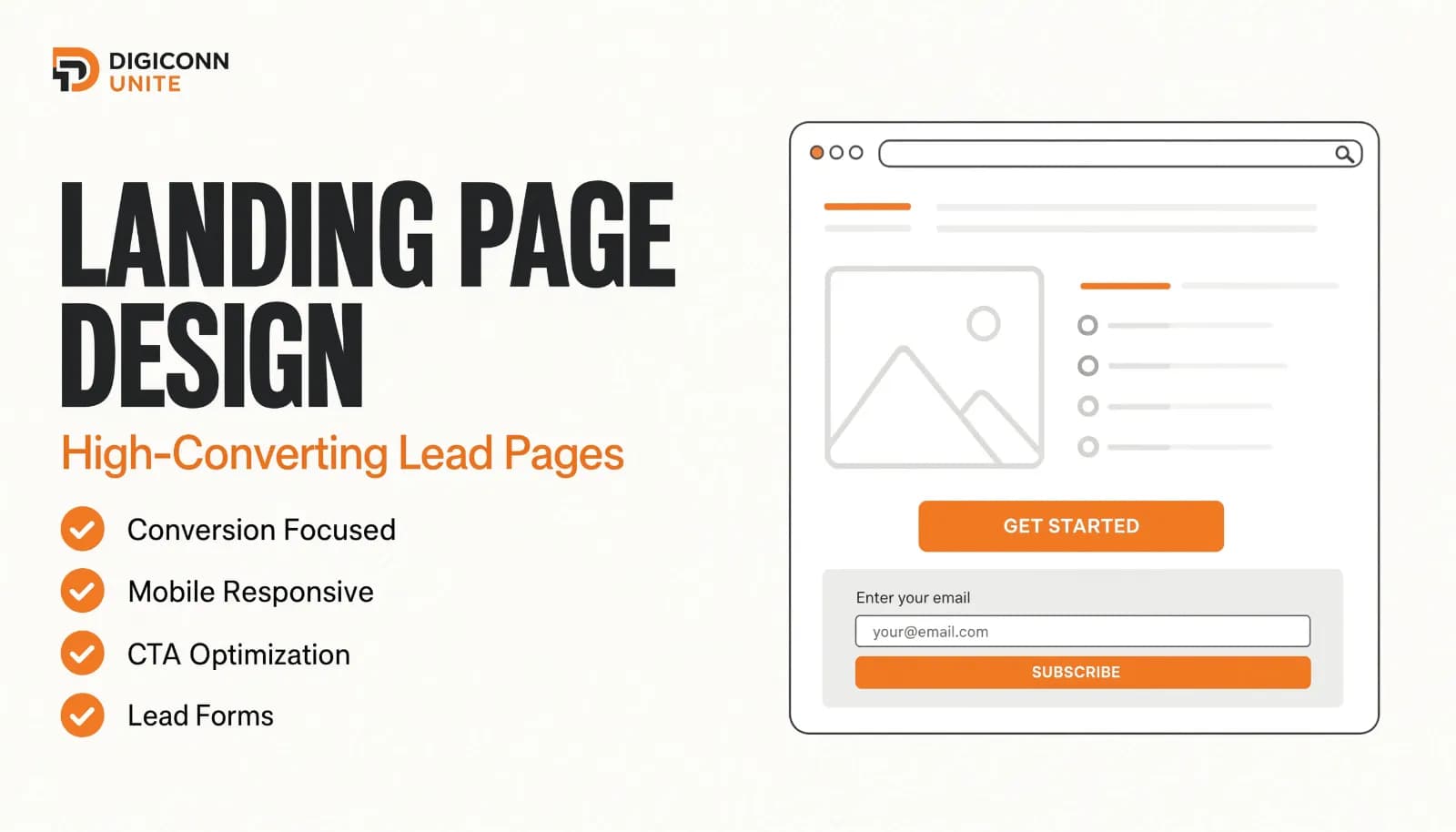 I will create a high converting landing page for lead generation