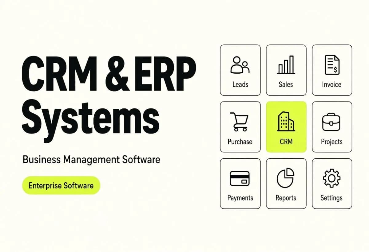 I will develop CRM ERP and business management software