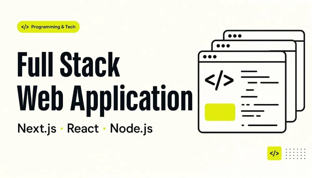 I will build a custom full stack web application with Next.js React Node.js