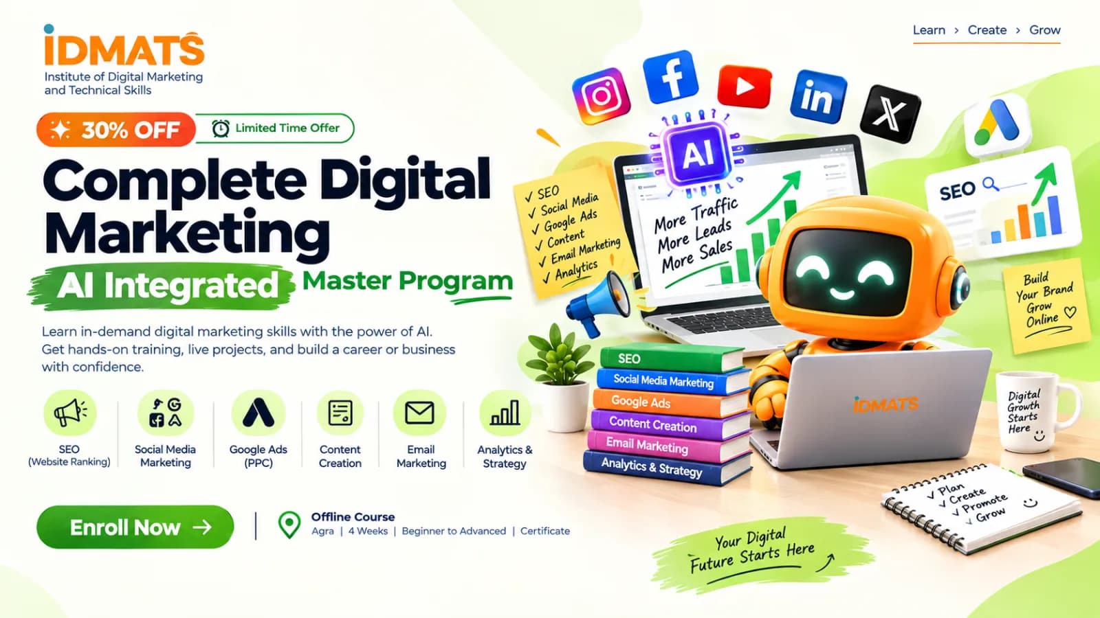Complete Digital Marketing — AI Integrated Master Program (30% Off)