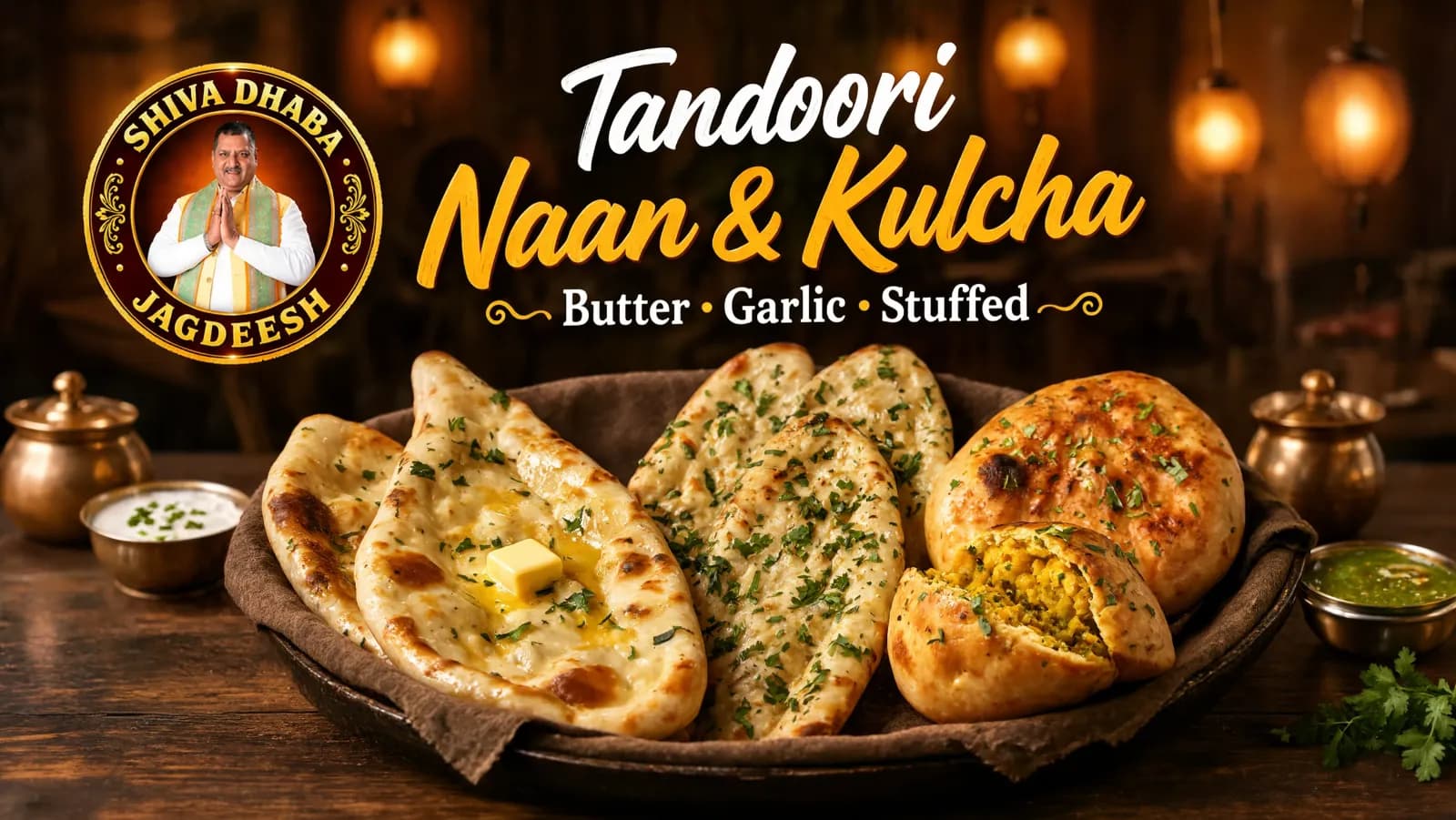 Tandoori Naan & Kulcha – Butter, Garlic & Stuffed