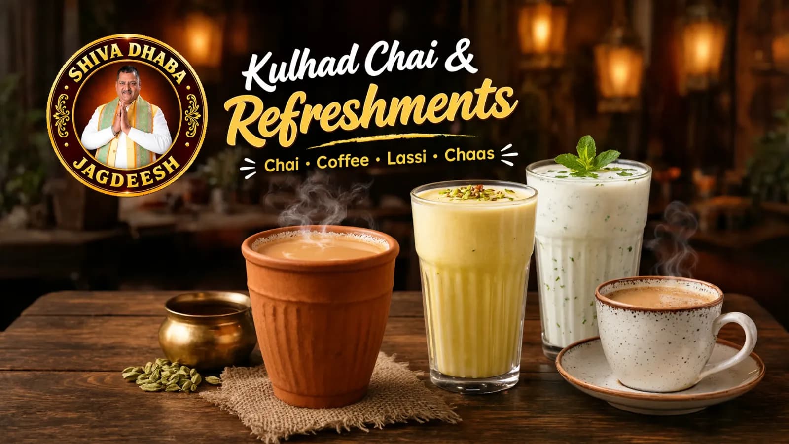 Kulhad Chai, Hot Coffee, Lassi & Chaas