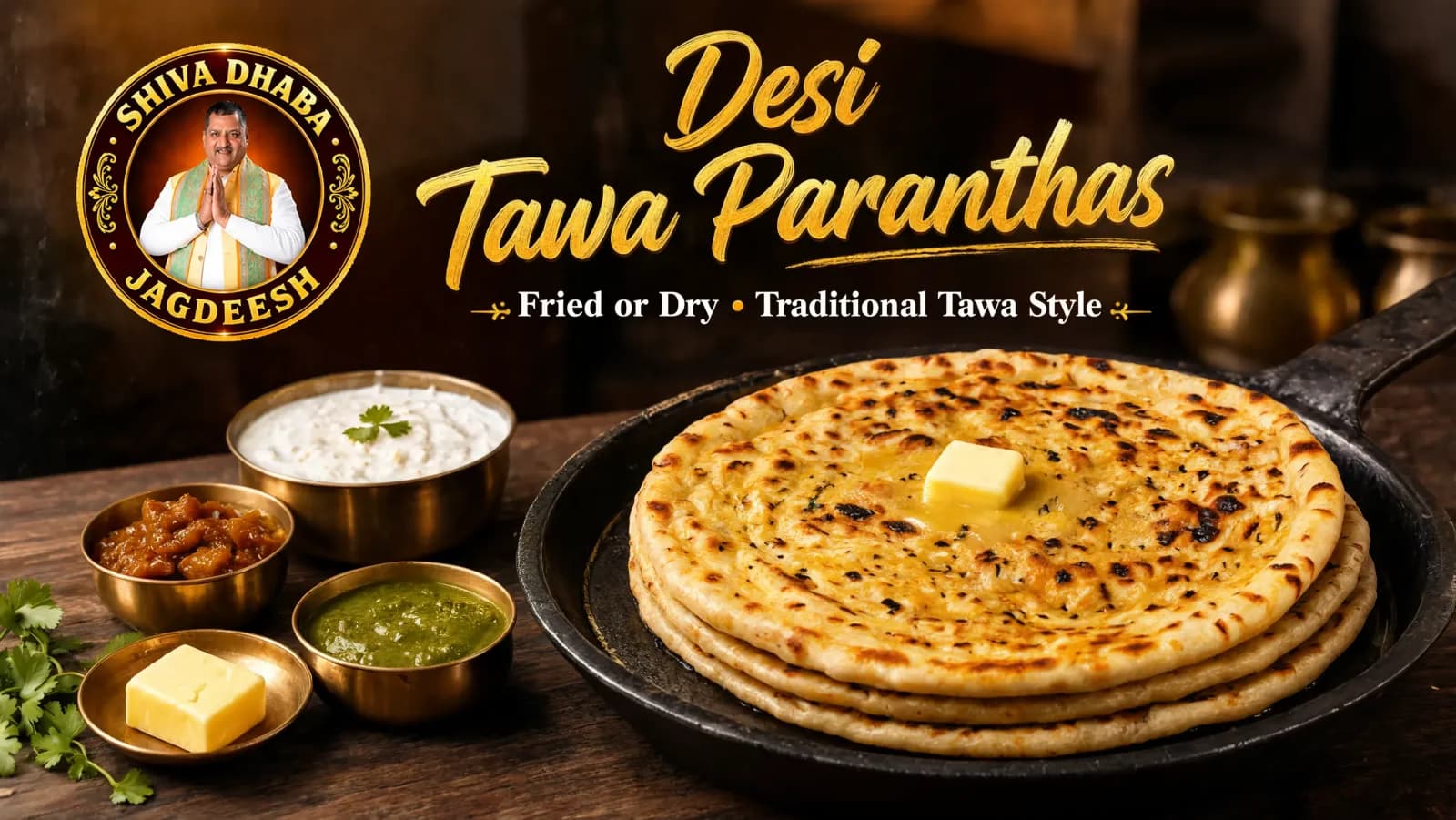 Desi Tawa Paranthas – Fried or Dry