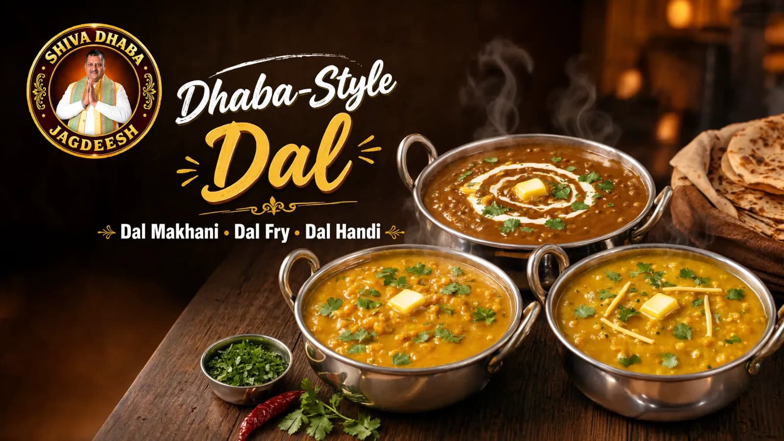 Dhaba-Style Dal – Dal Makhani, Dal Fry & Dal Handi