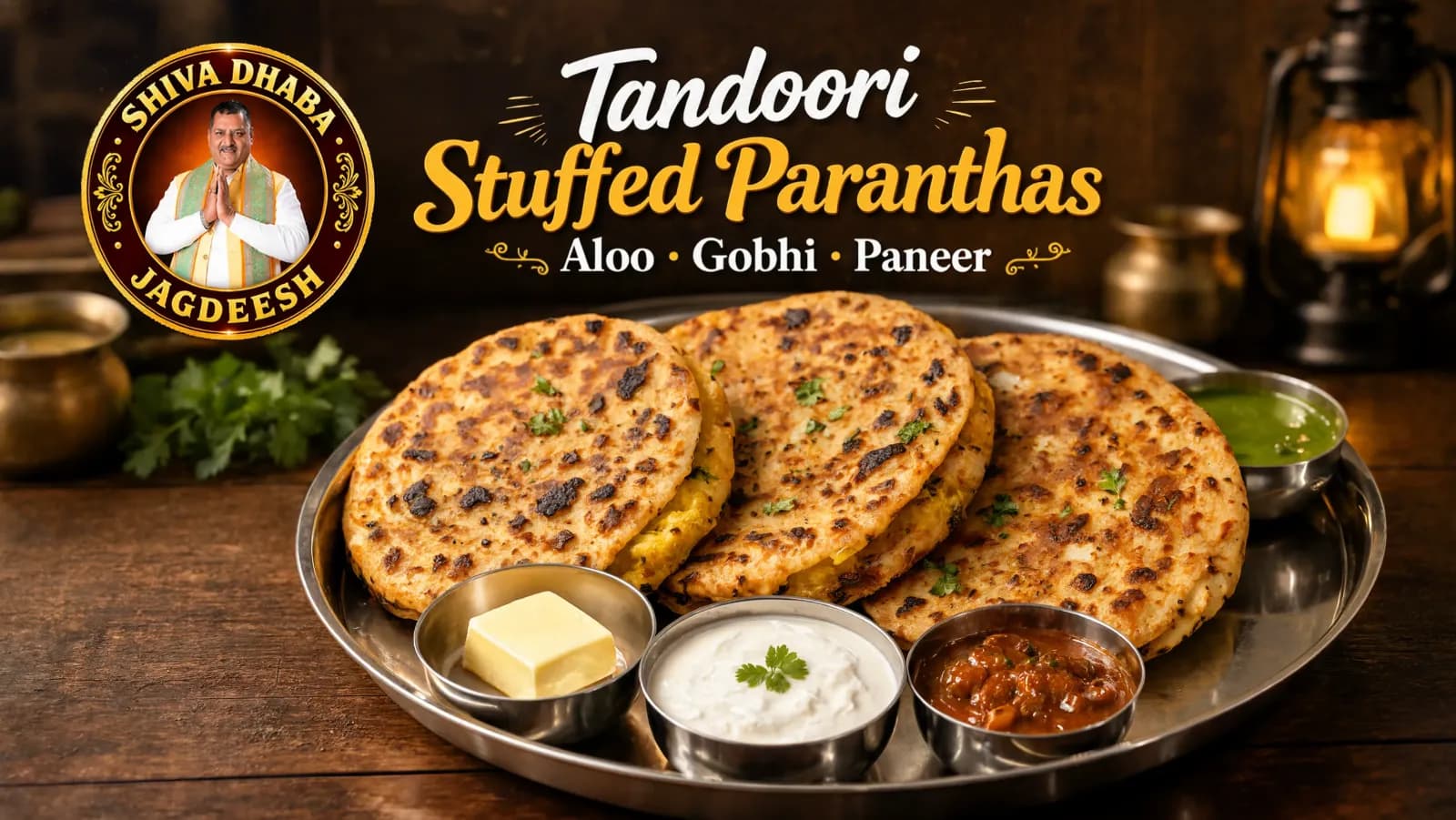 Tandoori Stuffed Paranthas – Aloo, Gobhi & Paneer