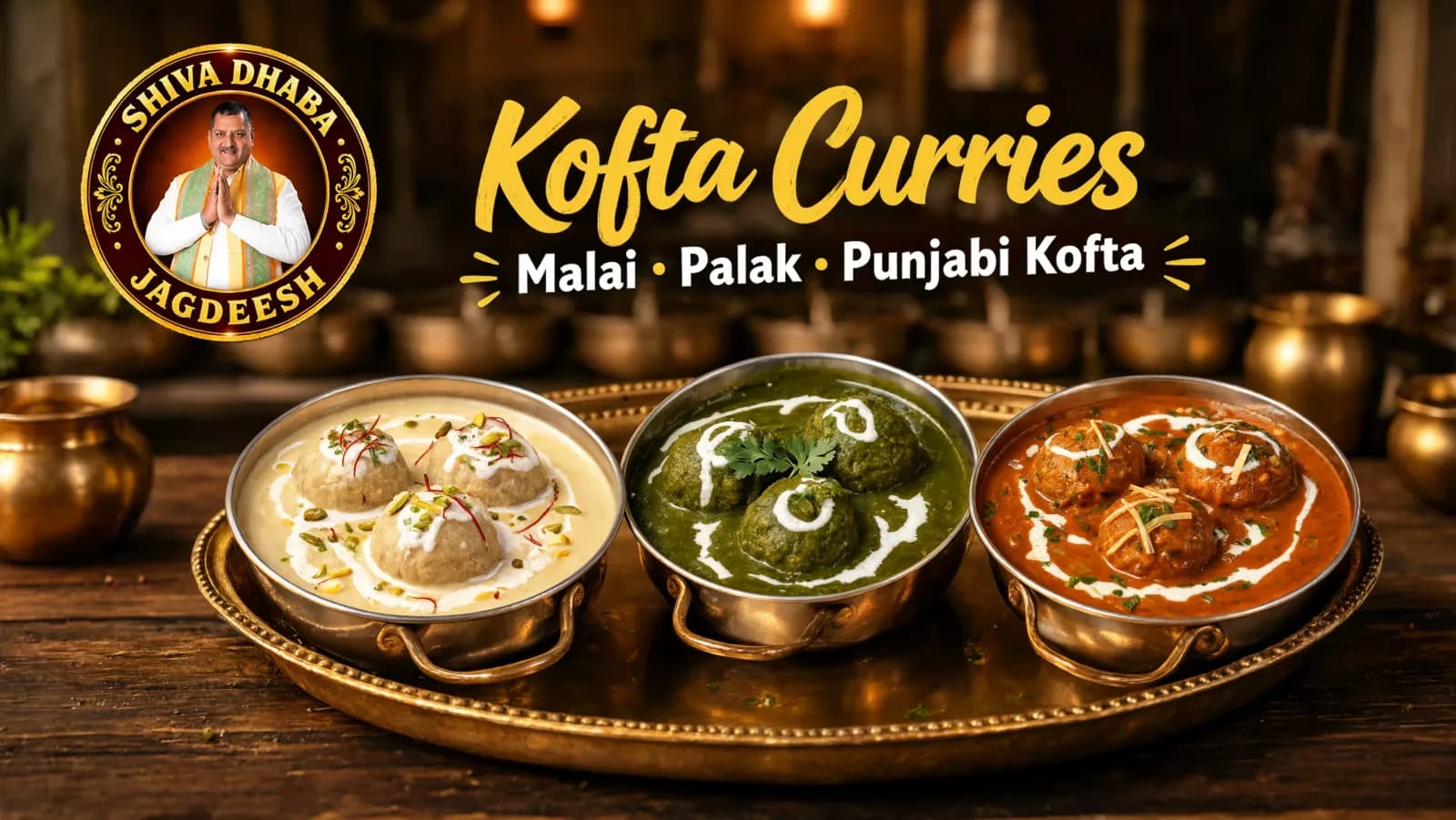 Kofta Curries – Malai, Palak & Punjabi Kofta
