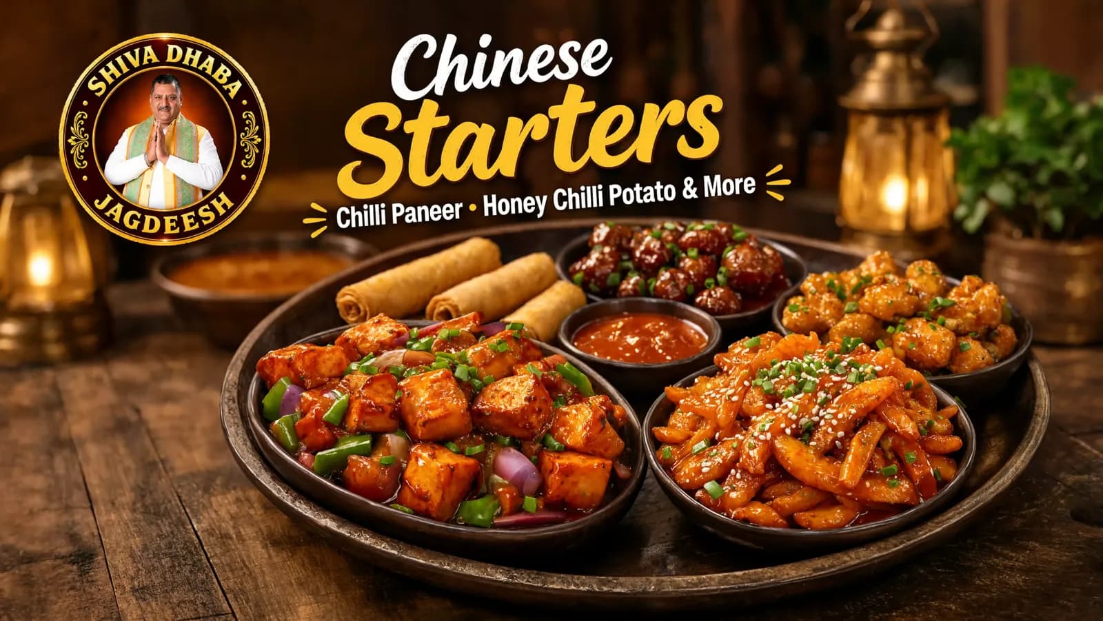 Chilli Paneer, Honey Chilli Potato & Chinese Starters