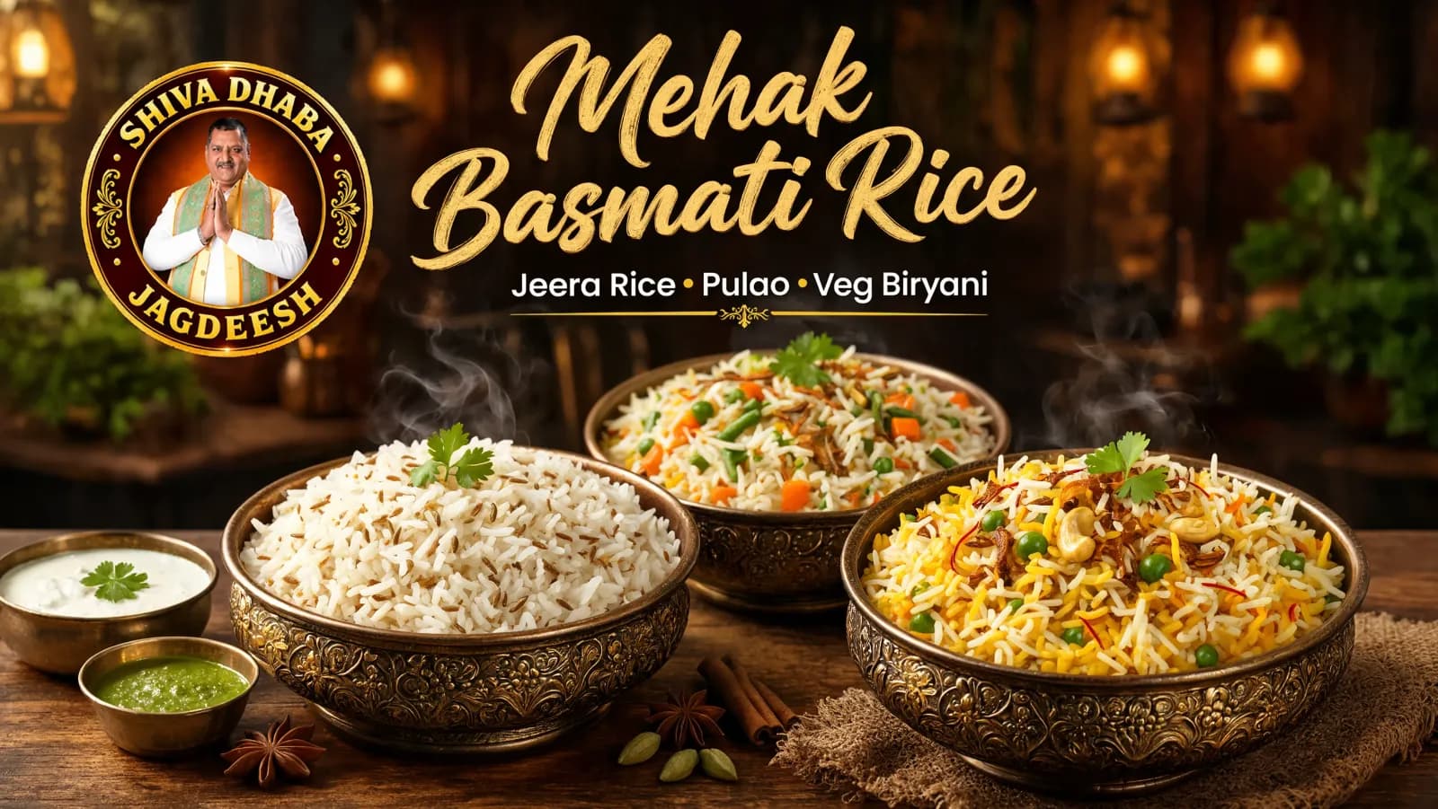 Mehak Basmati Rice – Jeera Rice, Pulao & Veg Biryani