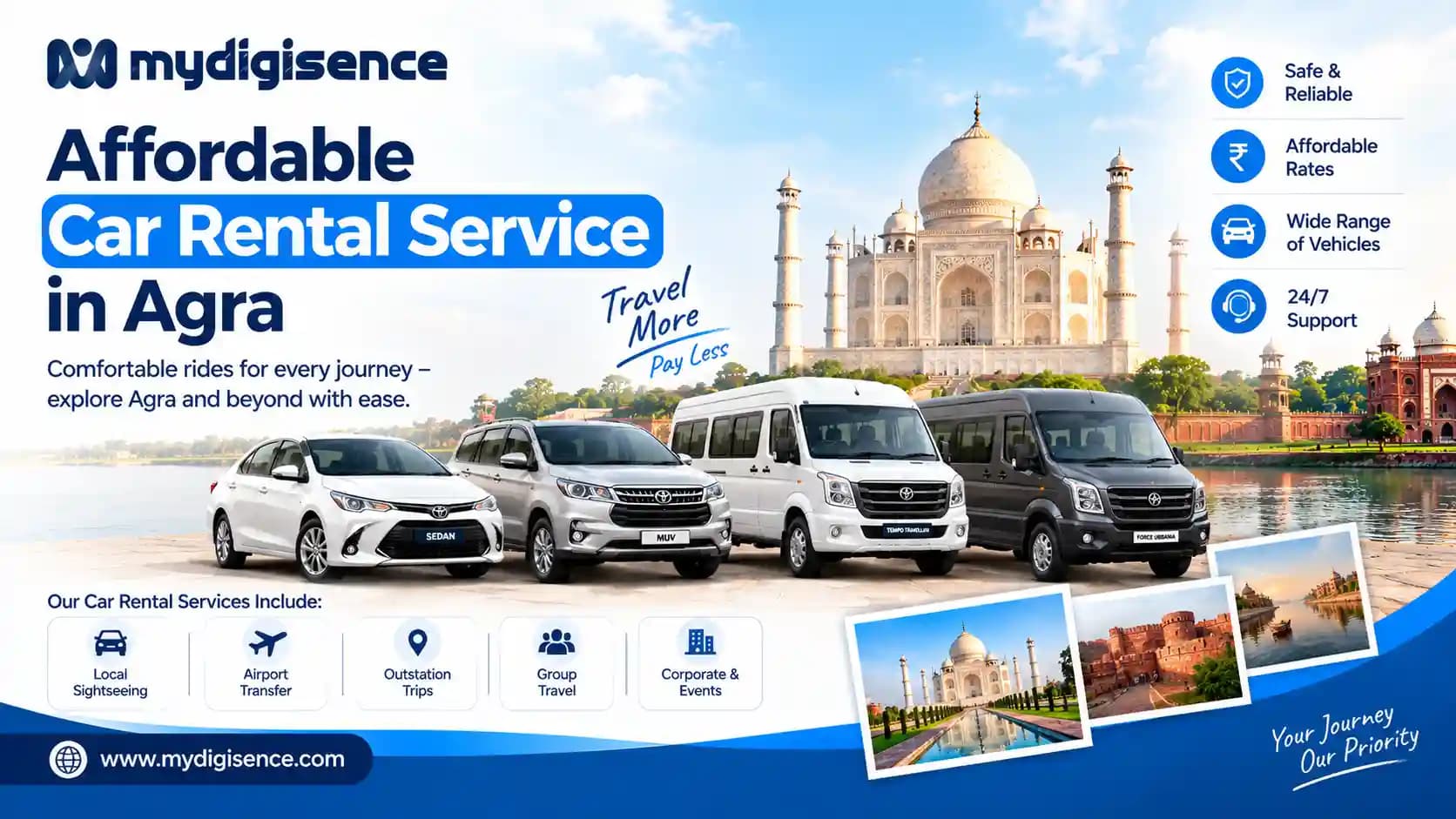 Which Is an Affordable Car Rental Service in Agra?