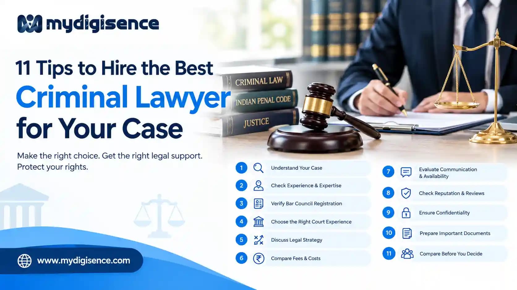 11 Tips to Hire the Best Criminal Lawyer for Your Case